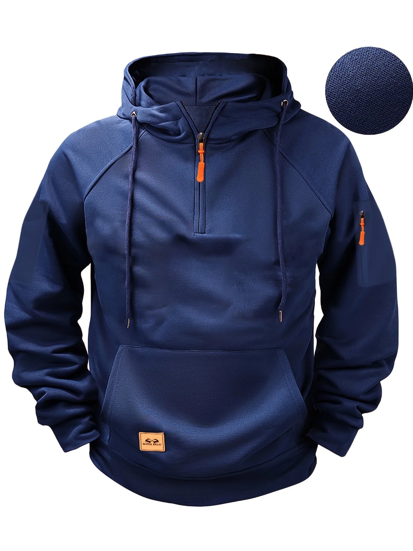 Men's Multi-Pocket Zip Hoodie Sweatshirt