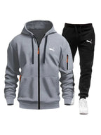 Men's Fleece Zip Tracksuit Co-ord Set