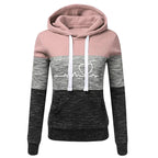 Women's Colour Block Hoodie Tracksuit
