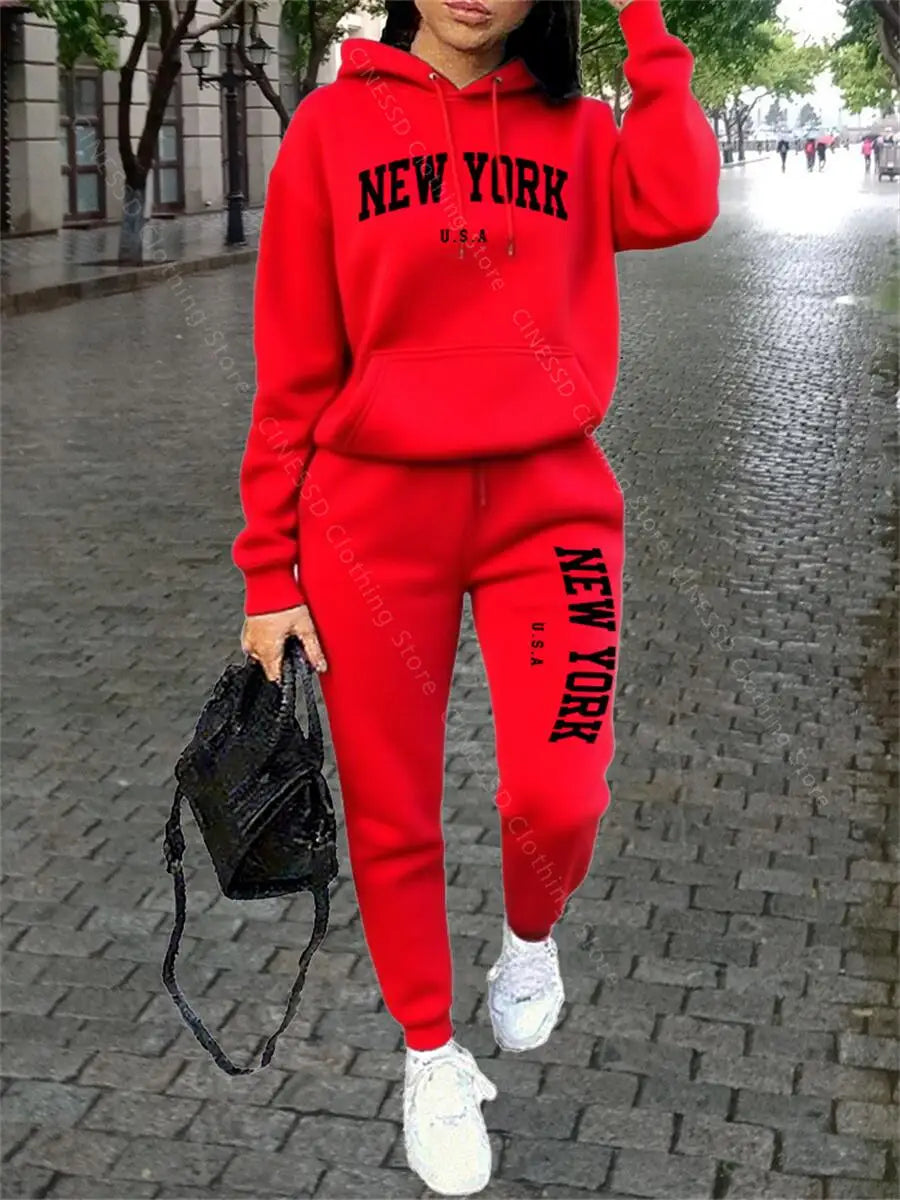 Women's Loose Streetwear Tracksuit