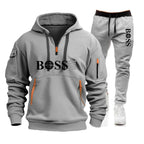 Men's Windproof Pullover Hoodie & Jogger Set