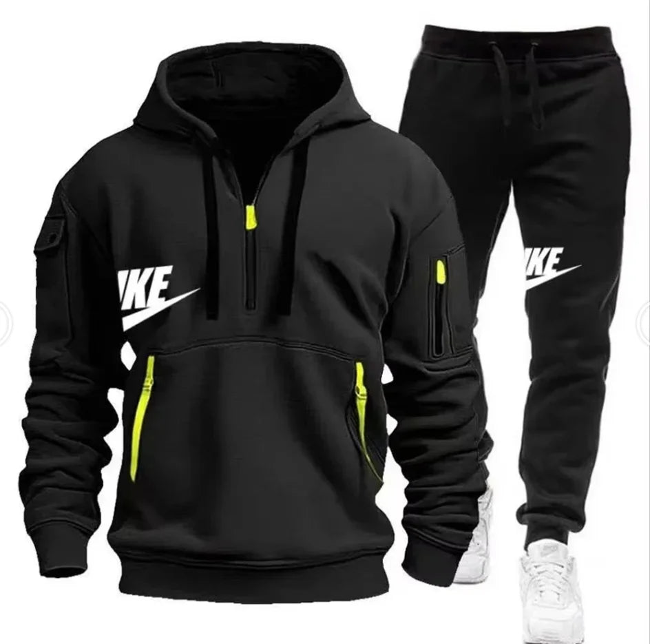 Men's Hooded Sportswear Running Set