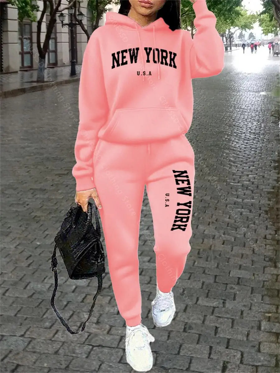 Women's Loose Streetwear Tracksuit