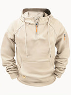 Men's Multi-Pocket Zip Hoodie Sweatshirt