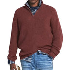 Men's Half-Zip V-Neck Casual Pullover