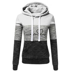Women's Colour Block Hoodie Tracksuit