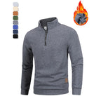 Men's Slim Fit Half-Zip Turtleneck Pullover