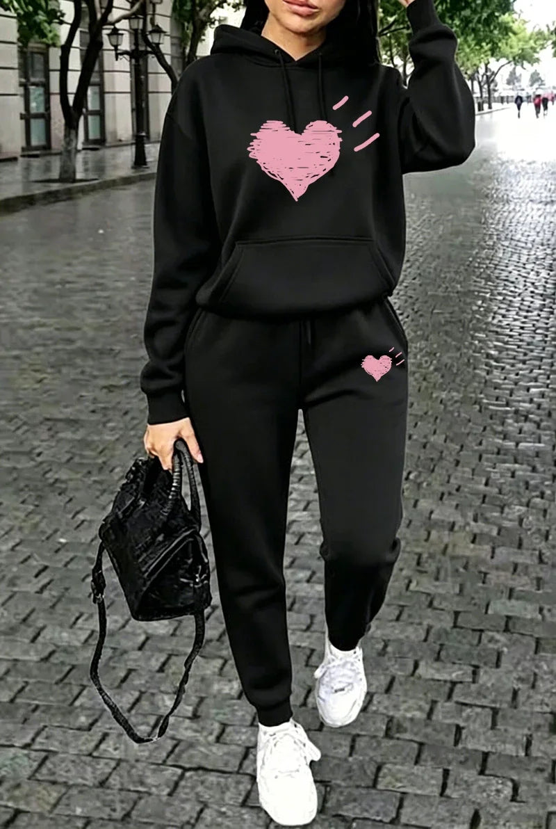 Women's Casual Hoodie & Jogger Set
