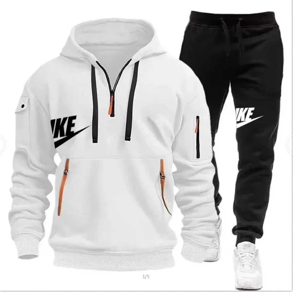 Men's Hooded Sportswear Running Set