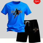 Men's Casual T-Shirt & Shorts Set