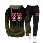 Men's Hooded Pullover & Drawstring Jogger Set