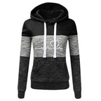 Women's Colour Block Hoodie Tracksuit