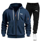 Men's Fleece Zip Tracksuit Co-ord Set