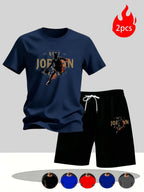 Men's Casual T-Shirt & Shorts Set