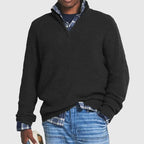 Men's Half-Zip V-Neck Casual Pullover