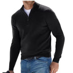 Men's Half-Zip Mock Neck Knit Sweater