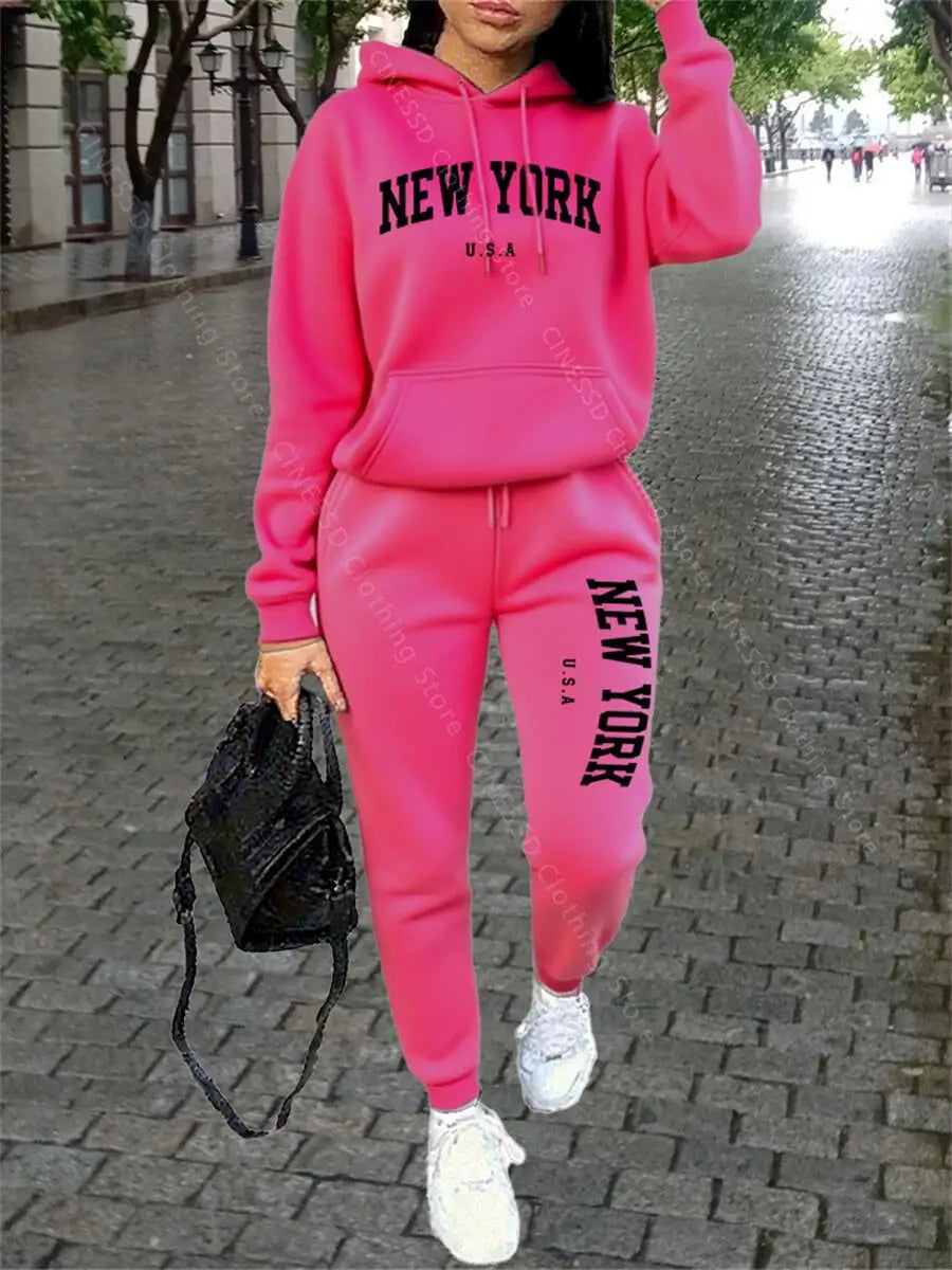 Women's Loose Streetwear Tracksuit