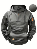 Men's Multi-Pocket Zip Hoodie Sweatshirt