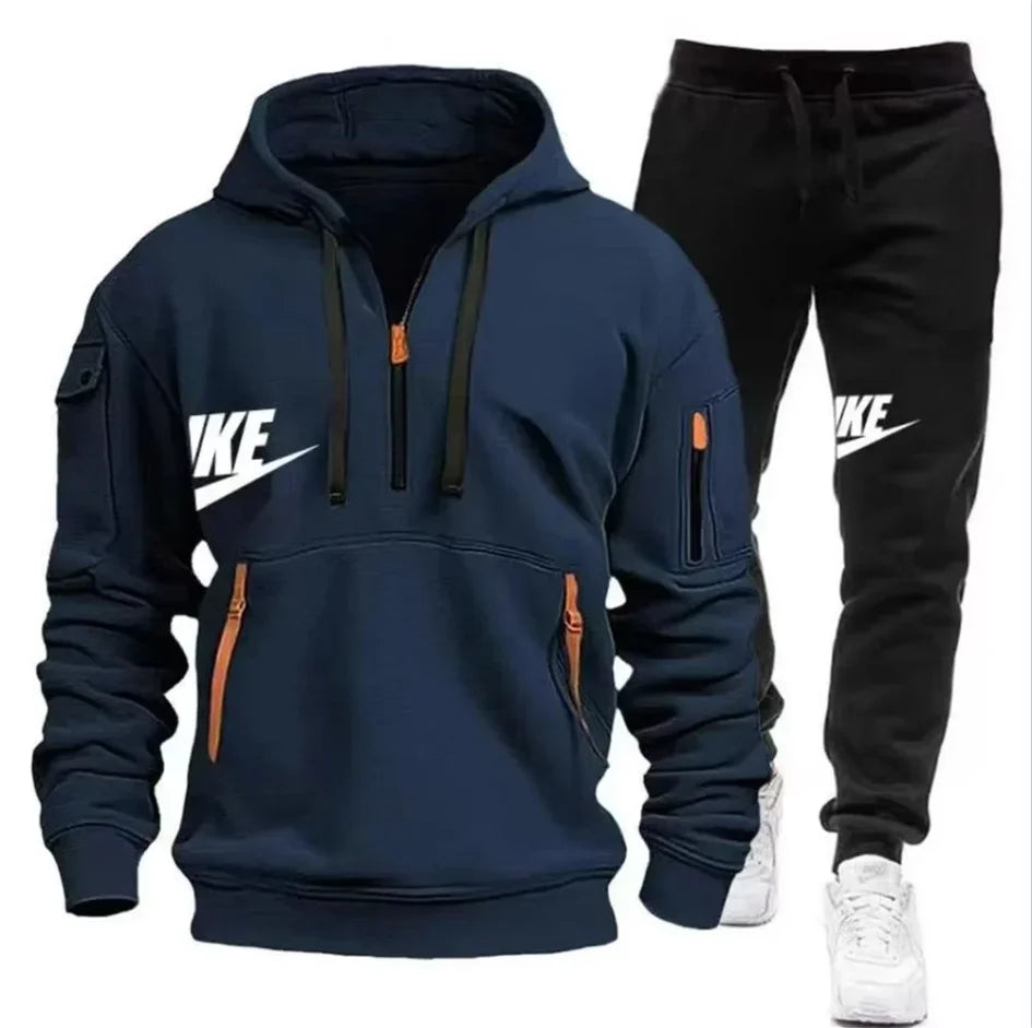 Men's Hooded Sportswear Running Set