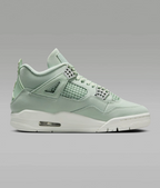 Air Jordan 4 Retro Abundance Seafoam – top down view showing laces and tongue