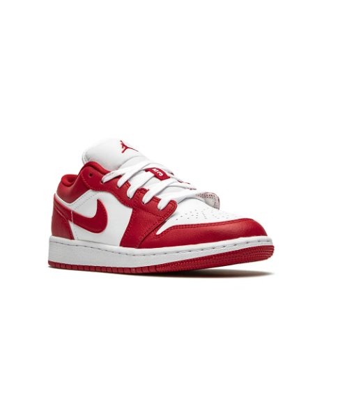 Air Jordan 1 Low Gym Red White – single shoe lateral side profile view